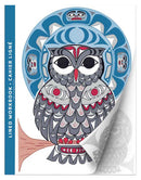 Owl : Indigenous Art Lined Workbook (Cahier Ligné) by Coast Salish / Nuu-Chah-Nulth artist Angela Kimble