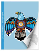Eagle : Indigenous Art Lined Workbook (Cahier Ligné) by Anishinaabe artist Jackie Traverse