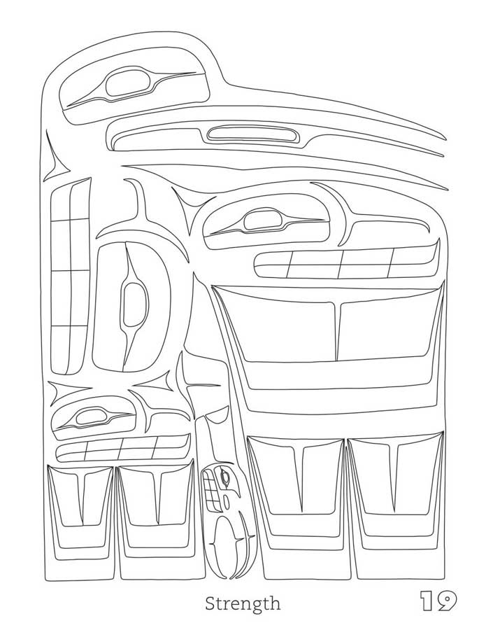 Indigenous Art Colouring Book / Livre à colorier d'art autochtone - Ben Houstie