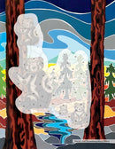 Paint by Stickers / Peinture par autocollant. Shelley Davies.