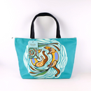 Large Tote Bag "Otters Play" by Storm Angeconeb