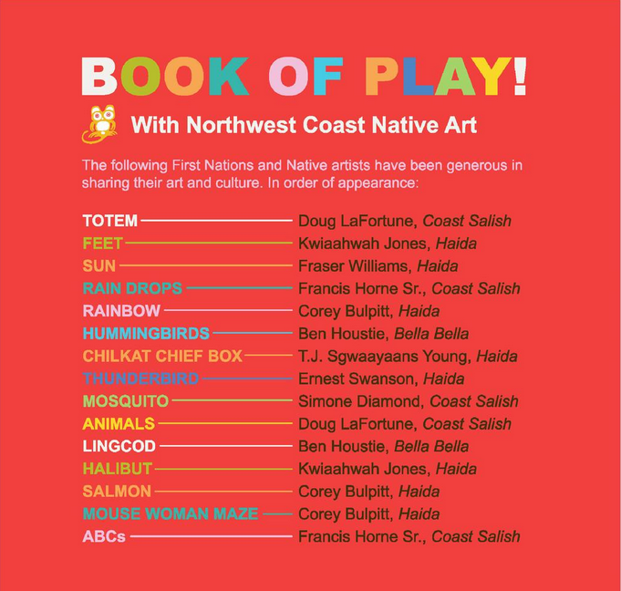 Book of Play with Northwest Coast Art (BD) (Activity Book)