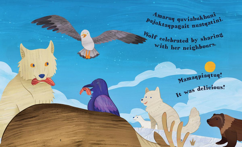 Wolf, Gull, and Raven. Inuktitut and English Edition.