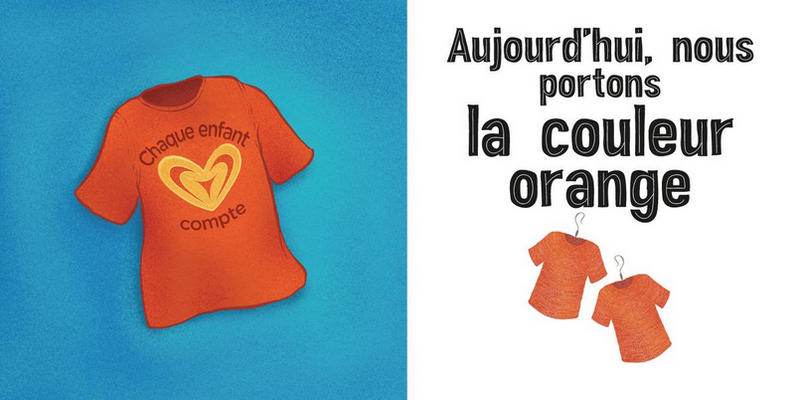 La Journée du chandail orange, c'est aujourd'hui (FR) (BD)