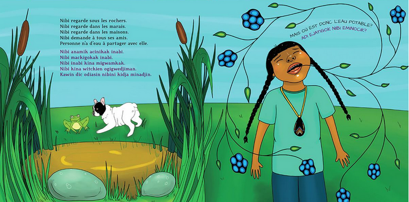 Nibi Nigomon / Nibi a soif, très soif (Dual-language Anishinaabemowin and French) (Nibi’s Water Song)