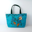 Large Tote Bag "Little Critters"(teal) by Storm Angeconeb