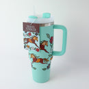 40oz Travel Tumbler "Horses" by Storm Angeconeb