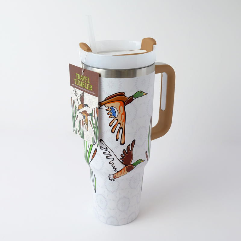 40oz Travel Tumbler "Mallards" by Storm Angeconeb